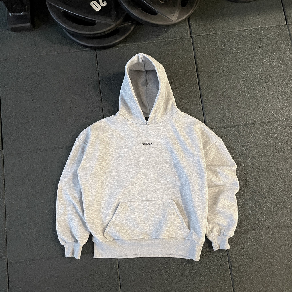 OVERSIZE "SIMPLE" HOODIE - GRİ MELANJ