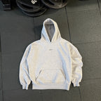 OVERSIZE "SIMPLE" HOODIE - GRİ MELANJ