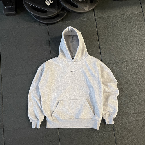 OVERSIZE "SIMPLE" HOODIE - GRİ MELANJ